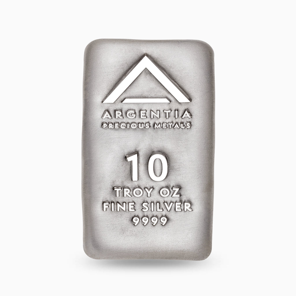 10 Ounce Bar, Argentia .9999 Fine Silver – Argentia Precious Metals