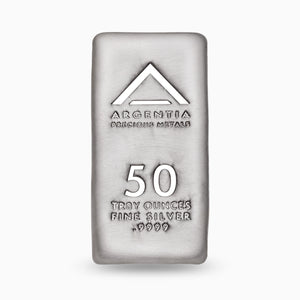 50 Ounce Bar, Argentia .9999 Fine Silver