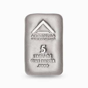 5 Ounce Bar, Argentia .9999 Fine Silver