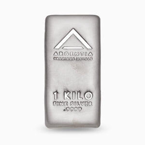1 Kilo Bar, Argentia .9999 Fine Silver