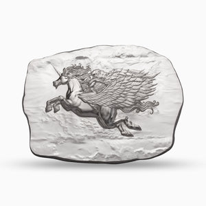 Winged Unicorn - 10 Ounce Bar, Argentia .9999 Fine Silver (Brilliant Finish)